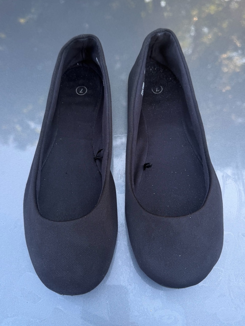 & Other Stories Black Round-Toe Ballet Flats